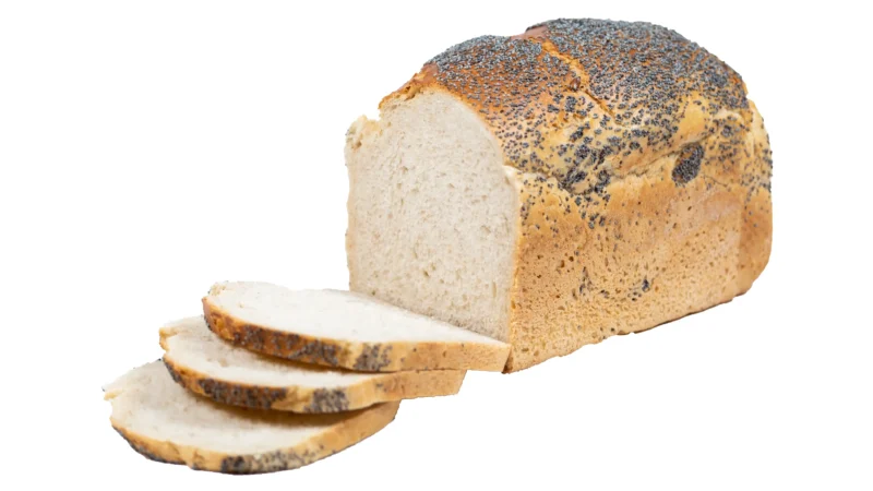 Chleb wiejski z makiem - Pieczywo pszenno żytnie wypiekane na naturalnym zakwasie, posypane makiem